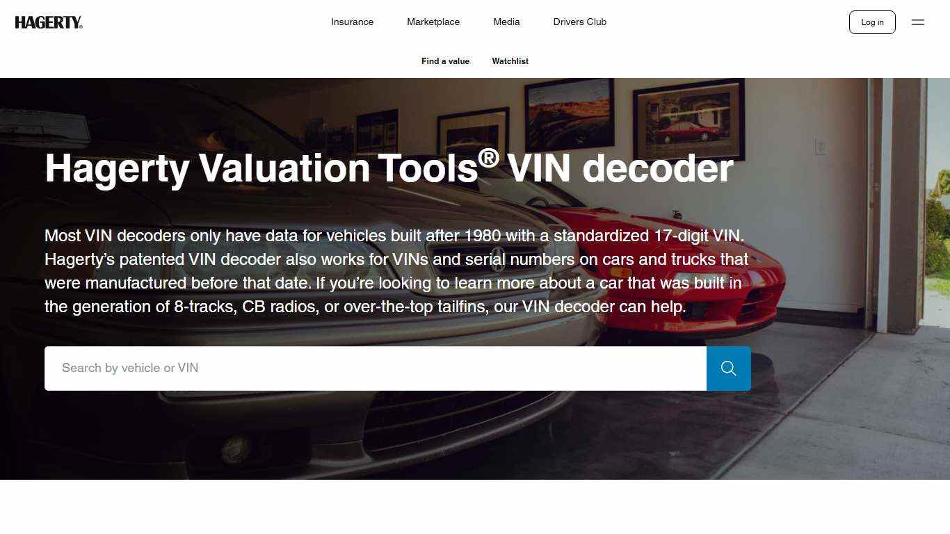 Classic Car VIN Lookup | Classic Car Vehicle History | Hagerty Valuation Tools